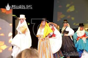 Lorena Aguilera se alza en Telde con el título de Belleza Gay Canarias 2018 (Foto Francisco Javier Santana)